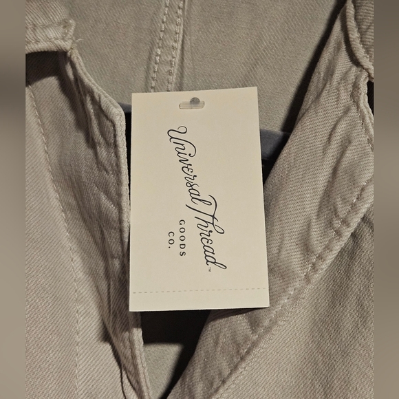 Universal Thread Ecru Utility Jumpsuit Size 8 - Picture 5 of 16